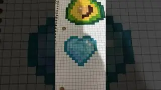 draw a pixelated heart with me💙 #art #artist #marker #pixelart #blue #heart #markers #cute #pretty