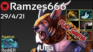 Ramzes666 plays Ursa!!! Dota 2 Full Game 7.21