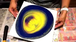 #91 - 'Glowing' Tree Ring Pour! ~ Acrylic Pouring, Fluid Painting
