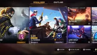 CS NEW new season rank push free fire mobile India #freefire #ff 