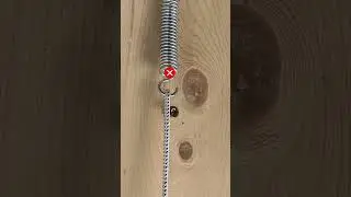How to attach a spring without using much force. #short