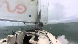 Retour &agrave; Lorient sous spi en Mini650