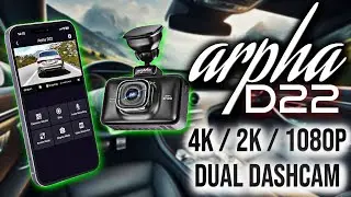 ARPHA D22 4k/2k/1080p dual dashcam in depth review and tutorial