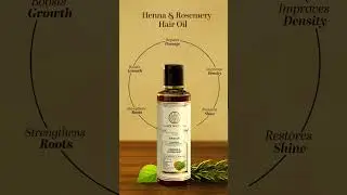 Khadi Natural Henna Rosemary Hair Oil | Paraben & Mineral Oil Free for Hair Growth