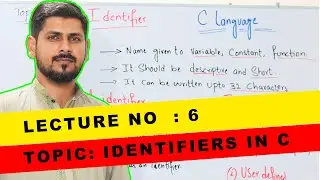 Identifiers in c language | csciencetuts | c programming