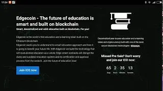 Edgecoin  - The future of education is smart and built on blockchain!