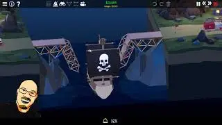 Poly Bridge 2: Level 2-02 Long Drawbridge - A mathematician builds a cheap bridge