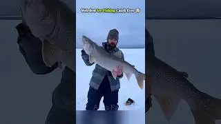 Ice Fishing Gone Crazy #shorts