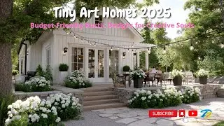 🏡✨ Tiny Art Homes 2025 | Budget-Friendly Rustic Designs for Creative Souls 🎨🌿