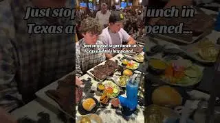 The look of &ldquo;what have I gotten myself into&rdquo; is common during the 72oz steak challenge! 😂🥩🔥