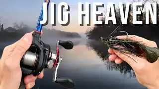 KAYAK Fishing in JIG HEAVEN for MONSTER BASS 
