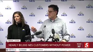 NES gives update as thousands remain without power
