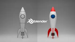 How to make a Cartoon Rocket in Blender