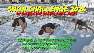 Snow Challenge 2026 By Old Dude From 1970 | Cold Shock-Response Training | Icy Navy SEAL Burpees