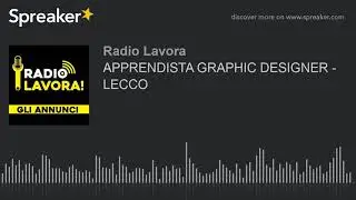 APPRENDISTA GRAPHIC DESIGNER - LECCO