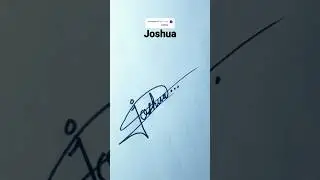 J signature style of my name ||J letter writing signature #sign #joshua