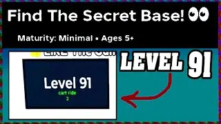 LEVEL 91 FIND THE SECRET BASE Walkthrough 👀 [Roblox] [Full Guide English]