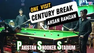 Ahsan Ramzan amazing century in huge crowd | Pakistan Snooker Stadium