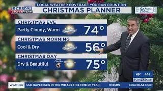 Warm Christmas Ahead: Near-Record Highs Expected - CBS 42 News at 4 pm