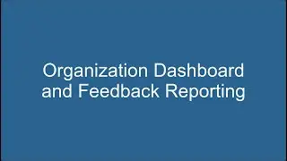 Organization Dashboard Features