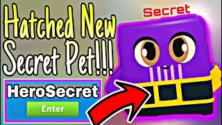 [👾HERO] Clicking Champions HATCHED NEW SECRET PET *THANOS* HERO WORLD! NEW SCHIZELPOPS WORLD ROBLOX