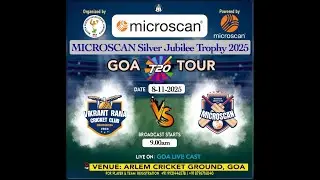 🔴Live | MATCH 5 | VRSC VS MICROSCAN CA | MICROSCAN SILVER JUBILEE TROPHY 2025