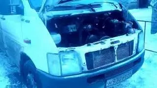 Volkswagen LT-46.2.5 TDI. Cold start! Diesel! Дизель ! Запуск минус 30 !