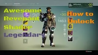 Destiny - Special Dead Orbit Shader - Revenant - How to Unlock.