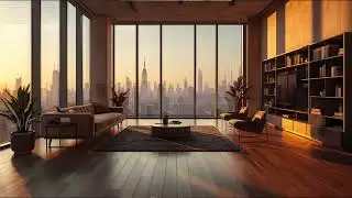 Sunset City Loft 🌇 | Calm Luxury Ambience for Study, Focus & Relax