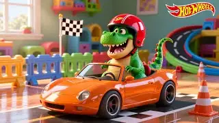 Racing Rex and the Hot Wheels Rally | Fast-Paced Car Rhyme for Kids | Nursery Rhymes  for Children