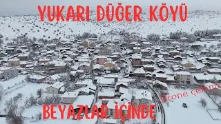 YUKARI DÜĞER KÖYÜ BEYAZLAR İÇİNDE - KARADENİZ MÜZİĞİ EŞLİĞİNDE DRONE ÇEKİMİ - KÖY HAYATI - KÖYÜM ❤️