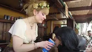 Kylo Ren, drinking at Renaissance fair