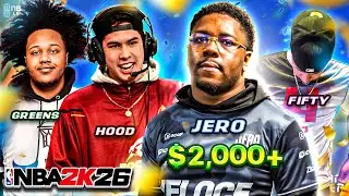 I WAGERED 2KLEAGUE PROS FOR $2,000 IN A INTENSE ALL-STAR TEAMUP SERIES (GREENS, FIFTYCLIP) NBA2K26!