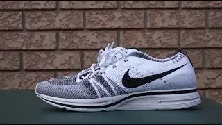 Кроссовки Nike Flyknit 2017 (черный/белый): обзор и прогулка