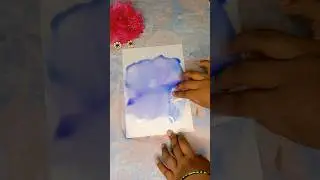 World peace day card / spill art/ watercolor background #diy #art #viral #shorts