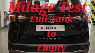 Renault Triber 2025 Milage Test Review Full Tank to Enpty / First Time on YouTube Full to Empty Test