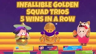 Fall Guys Season 5 INFALLIBLE GOLDEN SQUAD TRIOS GOLDEN KNIGHT COSTUME