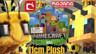 Minecraft Bee Plush #minecraft #mojang #minecraftvideo #iamsteve #minecraftbees #steve #plush