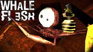 Mining Through WHALE FLESH in this Horror Game.. (Secret Ending/Note)
