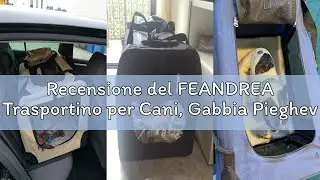 Recensione del FEANDREA Trasportino per Cani, Gabbia Pieghevole per Animali Domestici, Taglia M, Tes