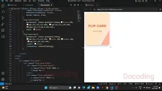 Flip card animation using html and css only 🚀
