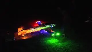 NIGHT FLYING RC PLANE & HELI AT HEADCORN RC MODEL AIRCRAFT SHOW  - 2014