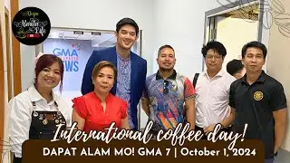 International Coffee day at GMA 7 | Deejae barista life