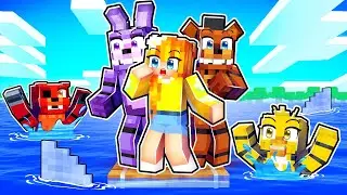 One HUMAN on a FNAF ONLY RAFT!