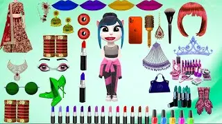 Dhullan makeup, dressing, Hairs, lipstick, Bag, chasma, #bsbillu #mhbillu #makeup #dulha #makeupvdeo