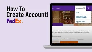 How to Create Account on Fedex [easy]