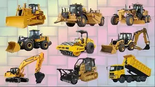 DIFFERENT TYPES OF HEAVY EQUIPMENT FOR LAND CLEARING : buldoser excavator backhoe loader motorgrader