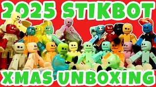 Stikbot Christmas Haul 2025! (XMas + Birthday Unboxing) | #stikbot #unboxing #toys