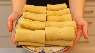🥞 Рецепт пышных блинчиков за 5 минут @CookingwithUmidYouTube #блин