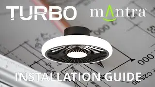 Turbo 55W LED Dimmable Ceiling Light With Built-In 30W DC Reversible Fan - Installation Guide